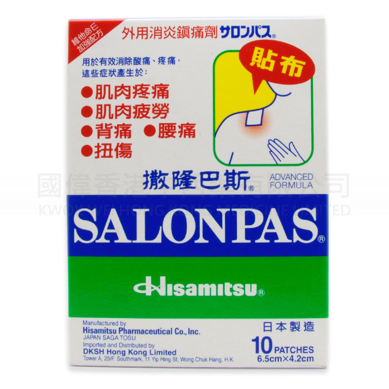 撒隆巴斯鎮痛膏布 (10片裝)
