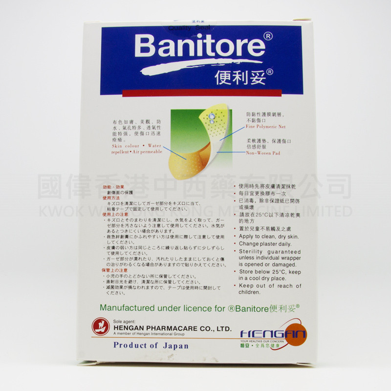 Banitore Protective Plaster - Skin (100 strips)