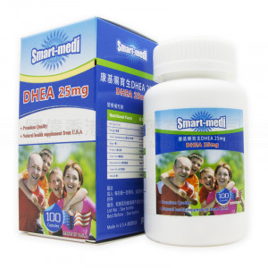 Smart-medi DHEA 25mg (100 Capsules)