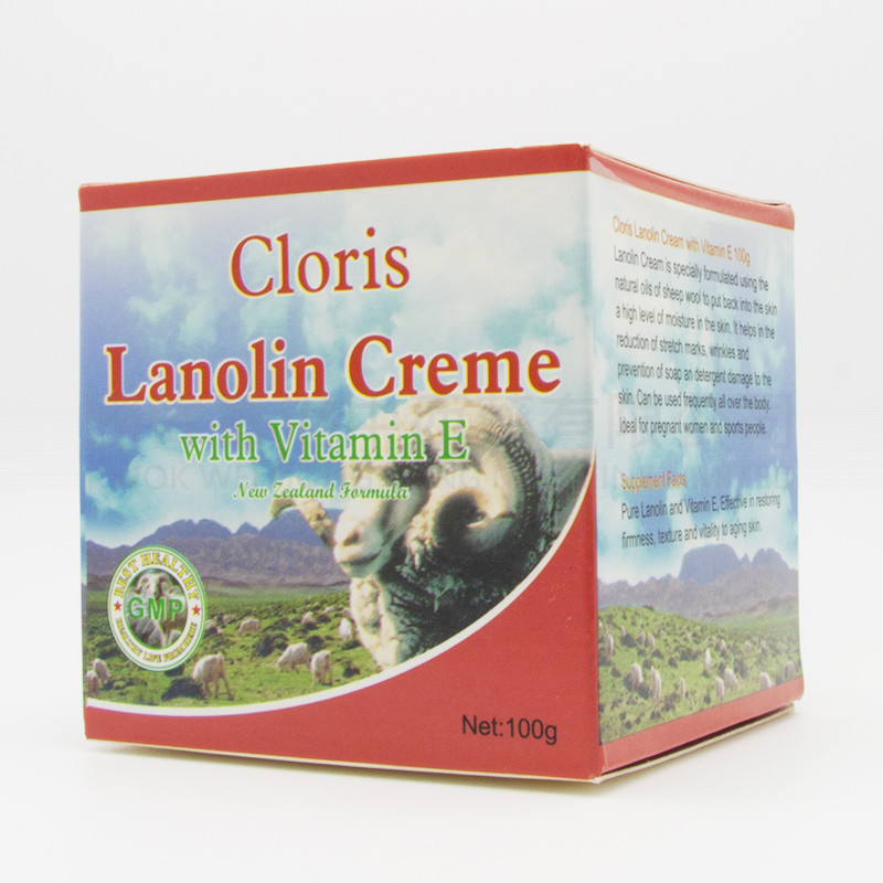 Cloris Lanolin Crème with Vitamin E (100g) Cloris Lanolin Crème with Vitamin E (100g)