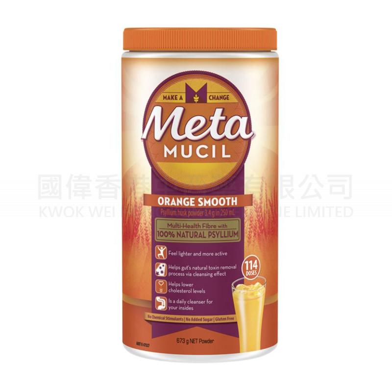 Metamucil - 美達施膳食纖維粉 - 香橙味114劑 (673克)