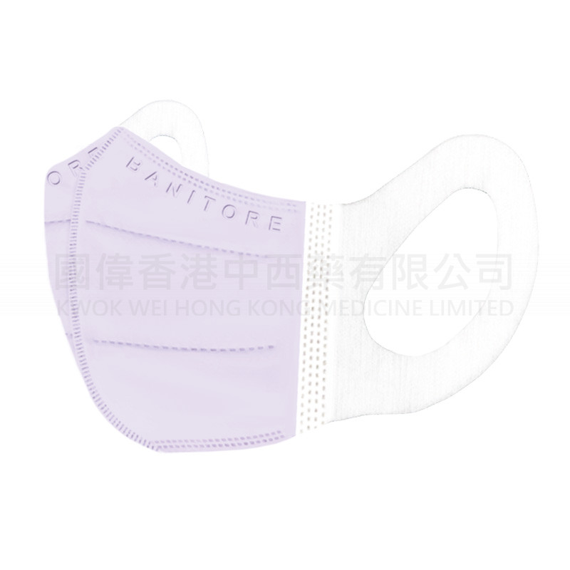 BANITORE DISPOSABLE 3D MEDICAL MASK (ADULT SIZE S)(20PCS-RAINBOW FOUR COLORS)