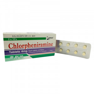 Chlorpheniramine Tablets 4mg (20 Tablets) Chlorpheniramine Tablets 4mg (20 Tablets)