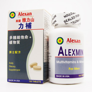 美國雅力山 力補多種維他命+礦物質男士配方 (100粒)